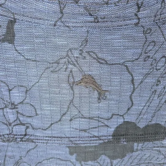 Tommy Bahama New York Yankees Polo Shirt Mens 3XL TG Blue Floral Hibiscus Tencel - Picture 5 of 8